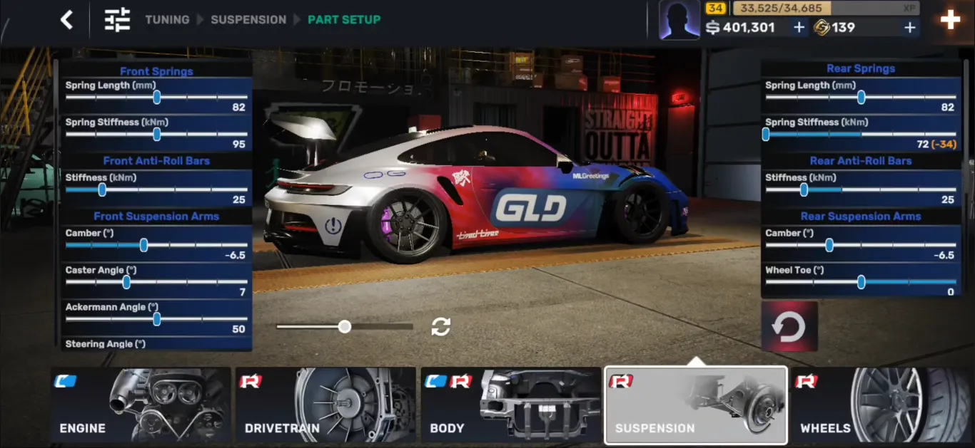 CarX Street Best Drift Tuning Settings 2026 Gold Setup